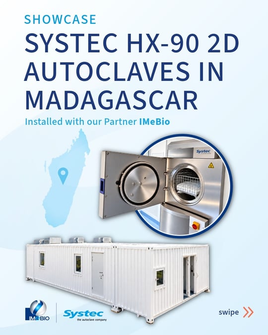 4 Systec HX-90 2D double-door autoclaves in Madagascar-3