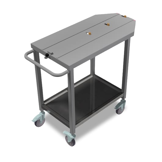 Autoclave accessories: Transport trolley with easy load system