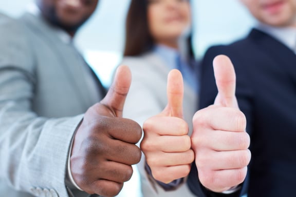 Systec corporate values and responsibility - thumbs up