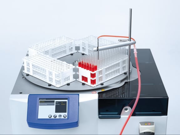 Mediafill: Conversion to a tube filler for test tube filling