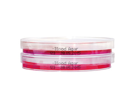 Precisely filled Petri dishes with culture medium from the Systec Mediafill