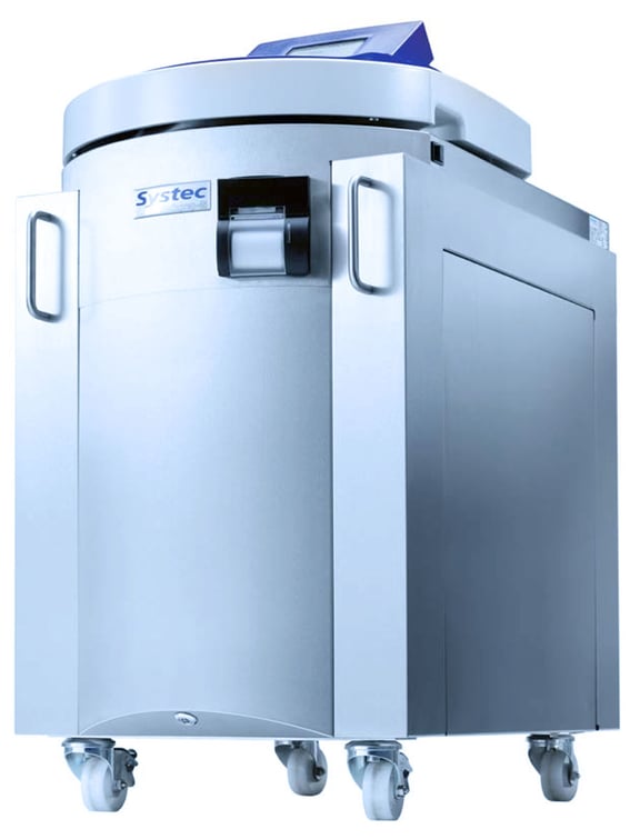 Mobile Systec media preparator: castors allow flexible positioning in the laboratory