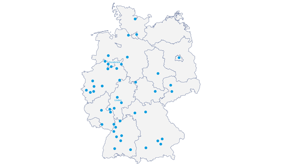 Systec sales and service locations in Germany