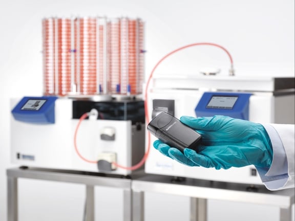Systec Mediafill Pager module for wireless status reporting during nutrient media filling
